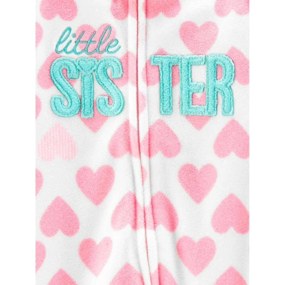 2-Pack Simple Joys by Carter's Baby Girls Romper Size 0 Preemie Fleece Pink Whit